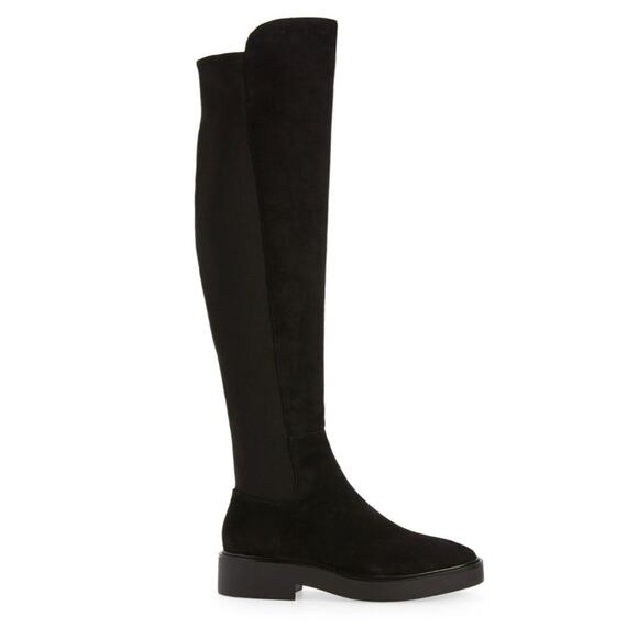 Stuart Weitzman Maddox 5050 Over the Knee Suede Black Boot 37 - Picture 1 of 7
